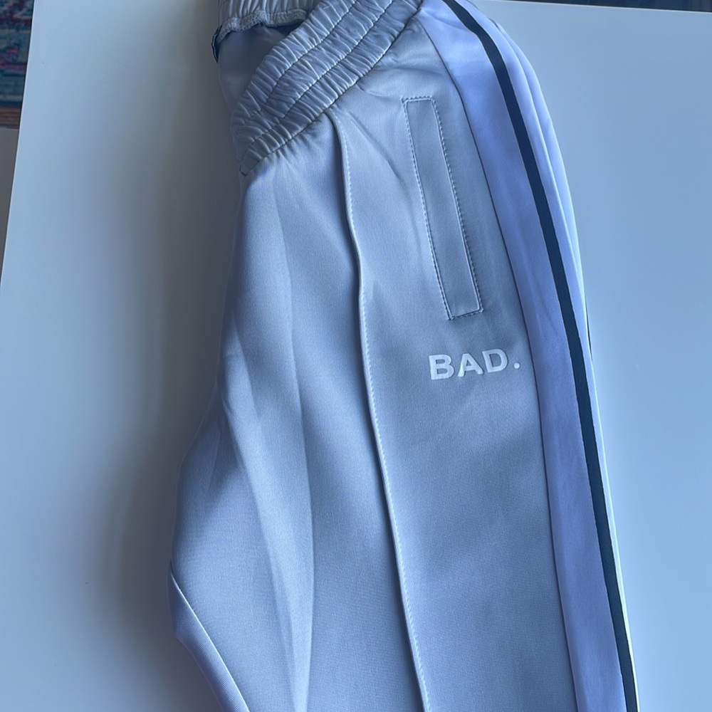 New Bad Society Club Grey Pleated Joggers - Picture 7 of 7